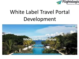 white label travel portal development