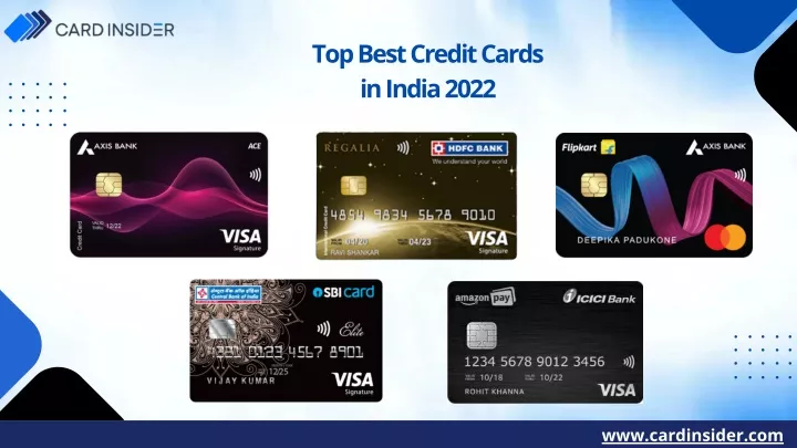 top best credit cards in india 2022