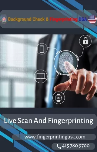 Live Scan And Fingerprinting | Live Scan System | Fingerprinting USA