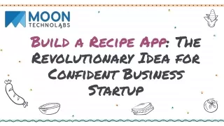 build a recipe app the revolutionary idea