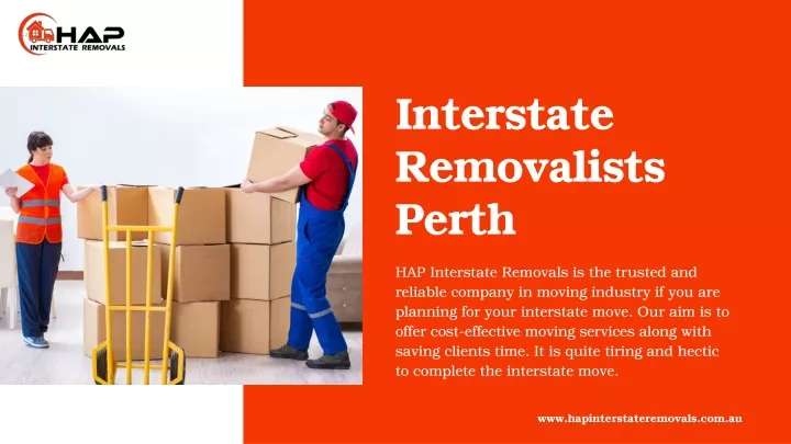 interstate removalists perth