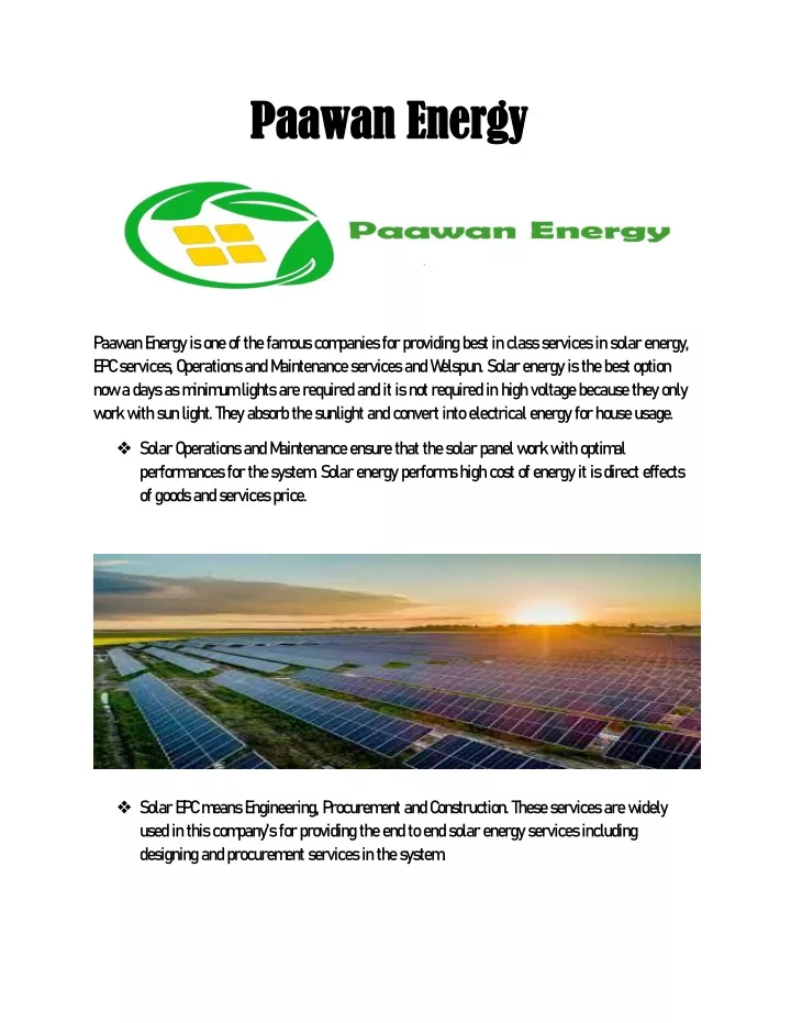 paawan energy paawan energy