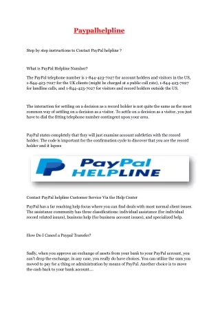 paypalhelpline