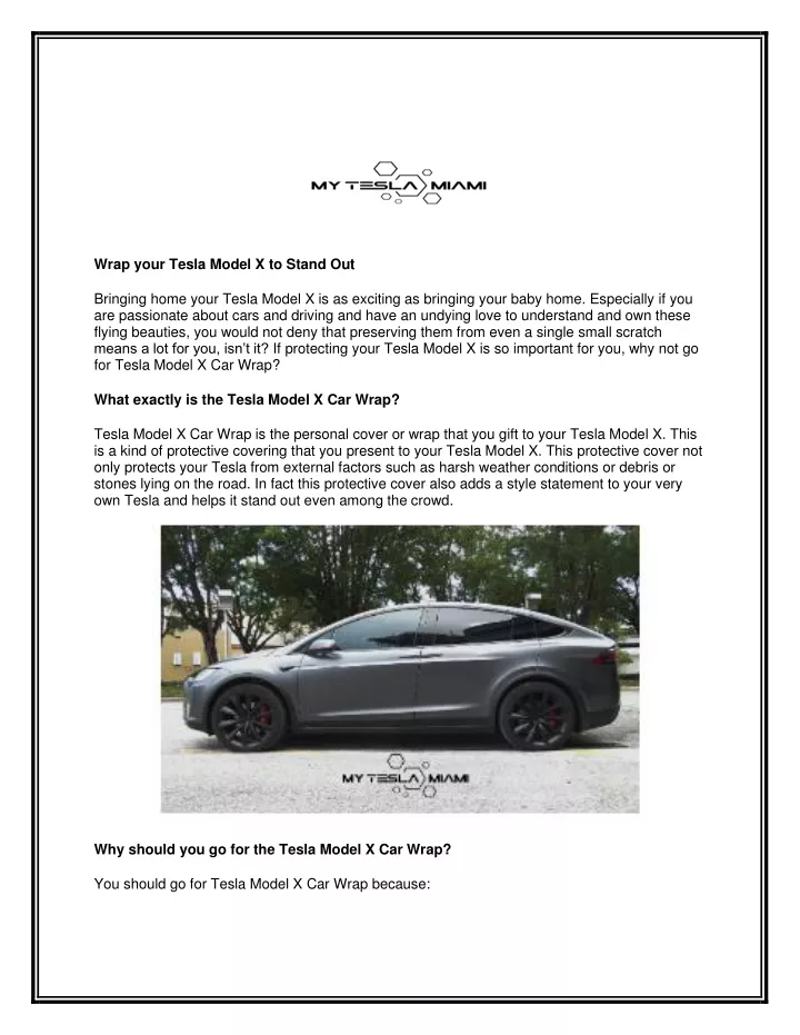 wrap your tesla model x to stand out bringing