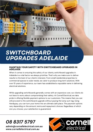 switchboard upgrades adelaide