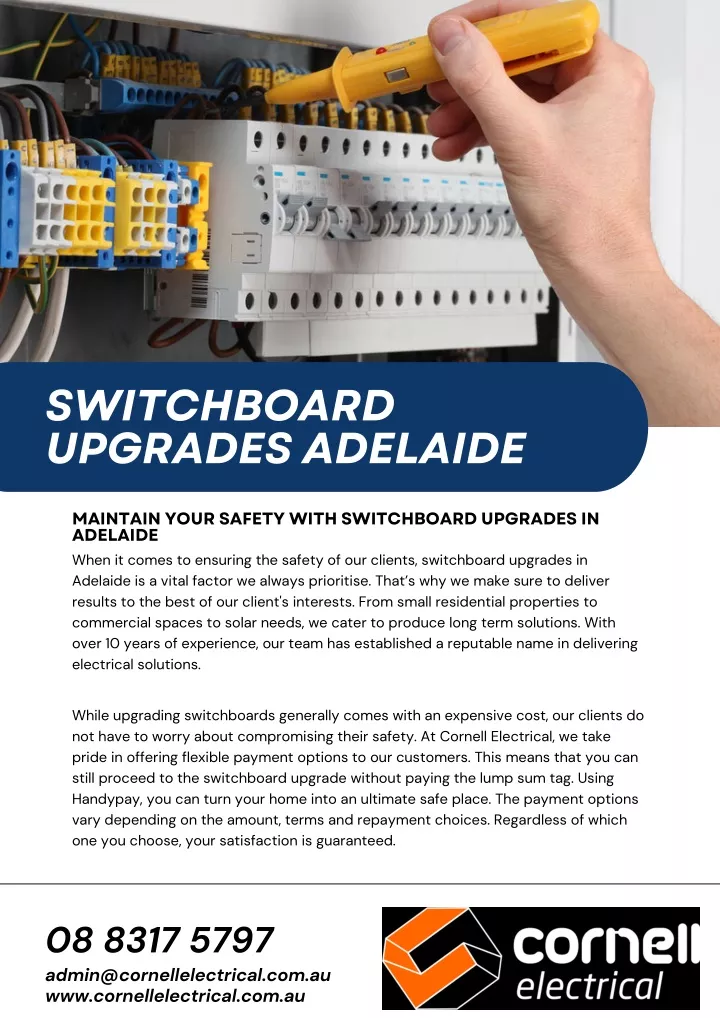 switchboard upgrades adelaide