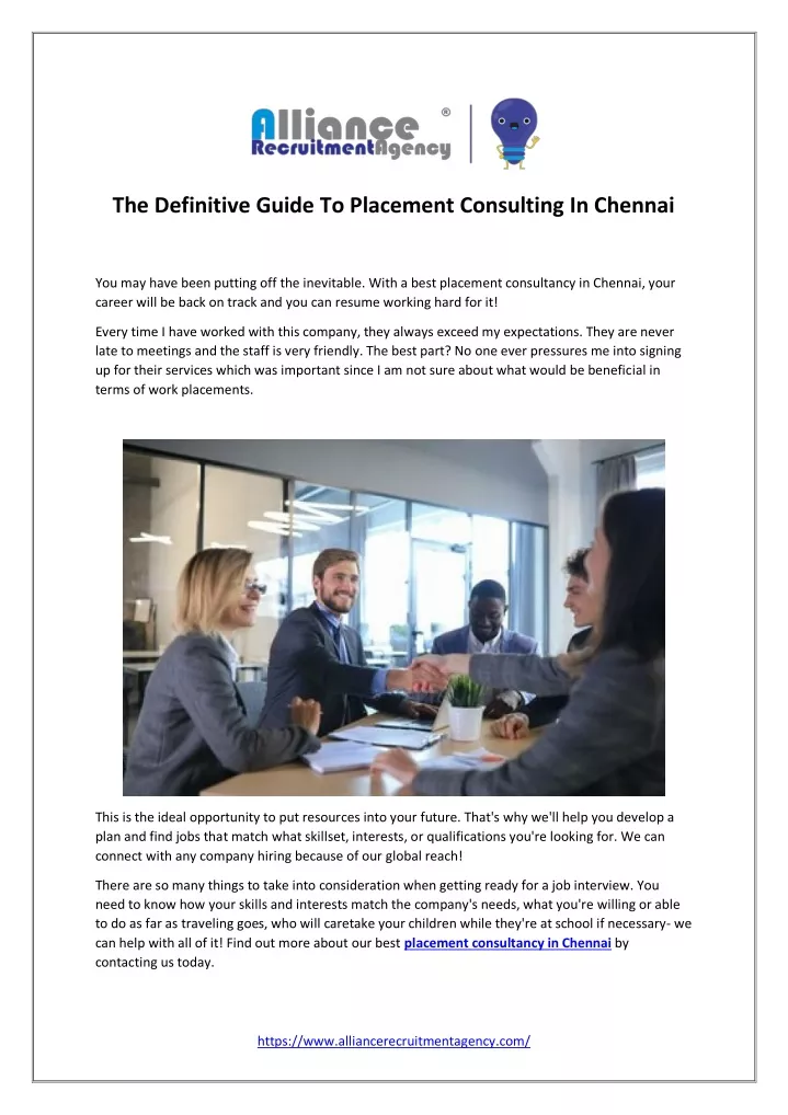 the definitive guide to placement consulting