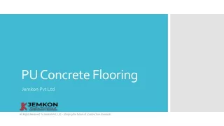 PU concrete Flooring | Epoxy Flooring Manufacturer in India