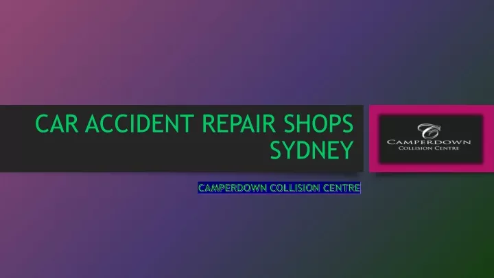 car accident repair shops sydney