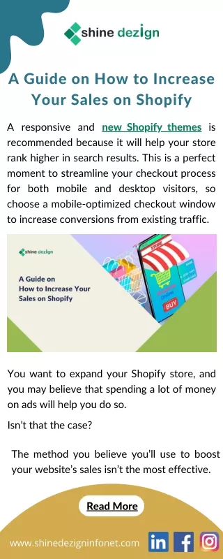 a guide on how to increase your sales on shopify