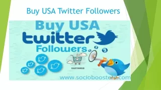 Buy USA Twitter Followers - SocioBoosters