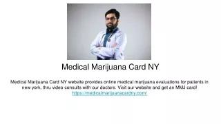 Medical Marijuana Card NY