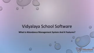 vidyalaya school software