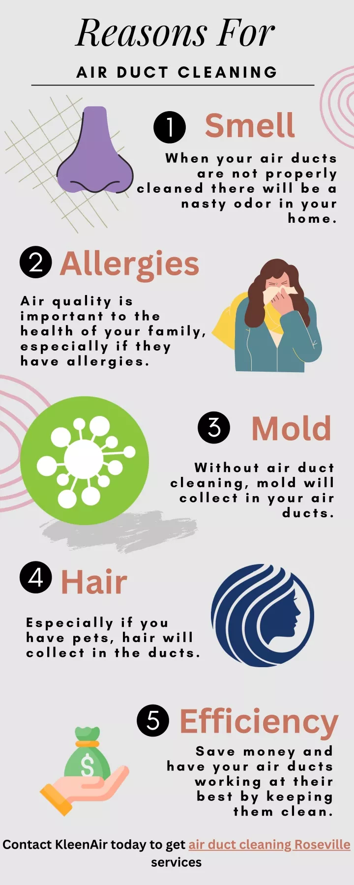 reasons for air duct cleaning