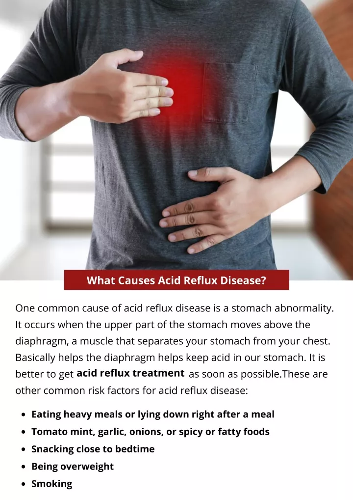 what causes acid reflux disease