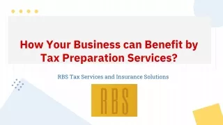How Your Business can Benefit by Tax Preparation Services?