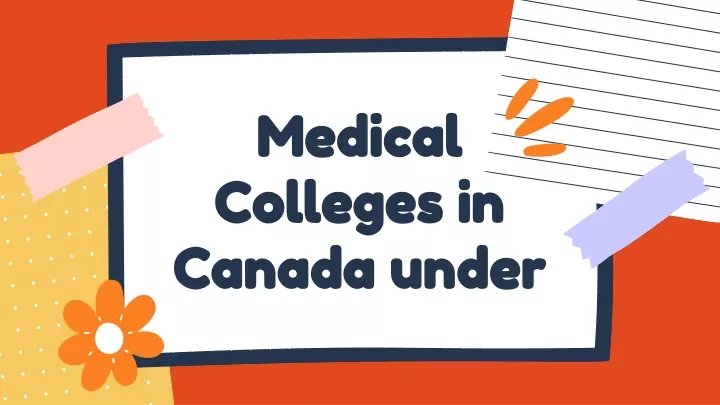 medical colleges in canada under