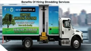 Benefits Of Hiring Shredding Services