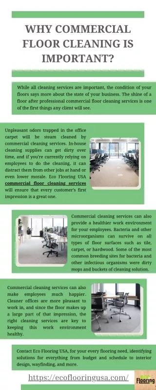 Why Commercial Floor Cleaning Is Important?