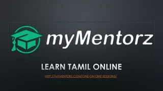 Learn Tamil Online