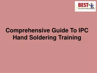 comprehensive guide to ipc hand soldering training