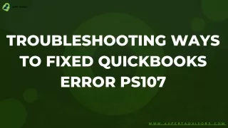 troubleshooting ways to fixed quickbooks error
