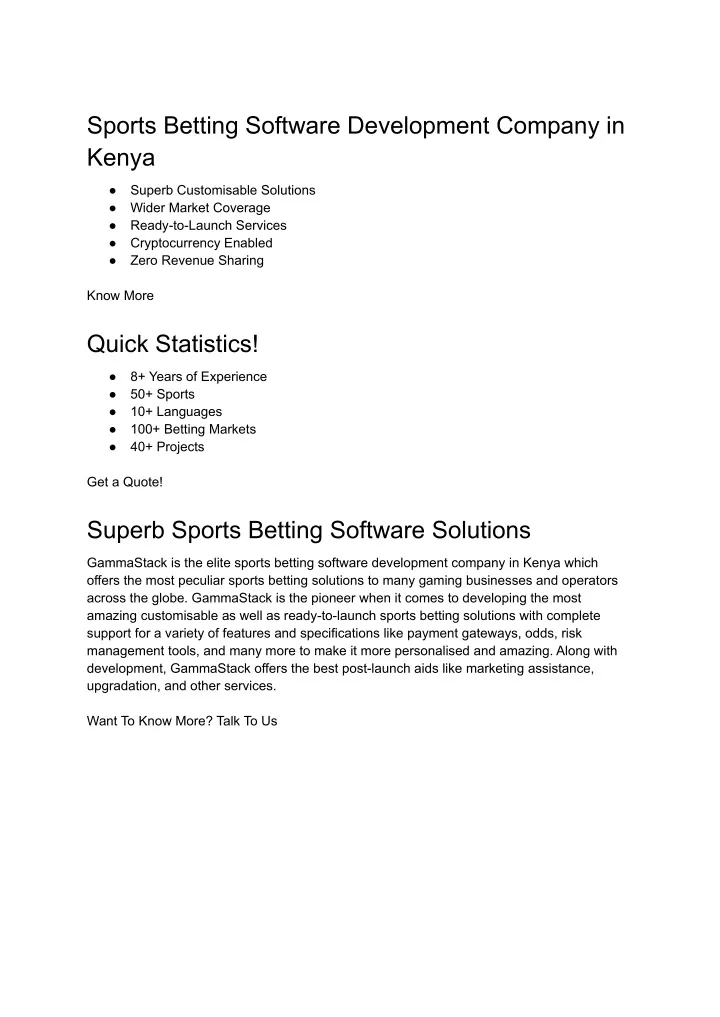 sports betting software development company