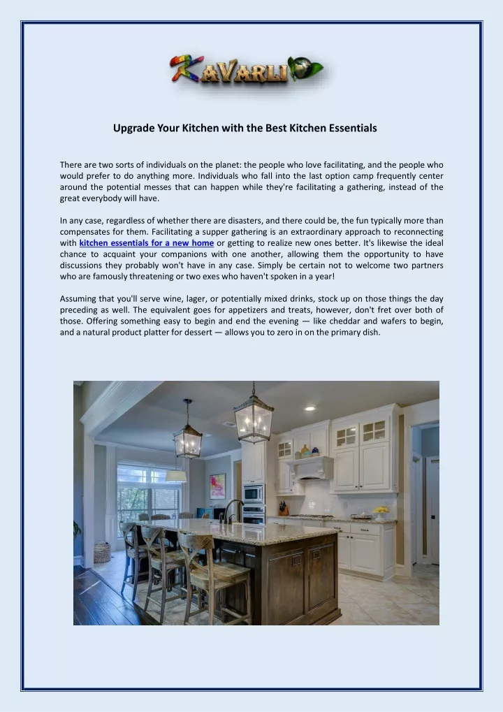 PPT - Upgrade Your Kitchen with the Best Kitchen Essentials PowerPoint ...