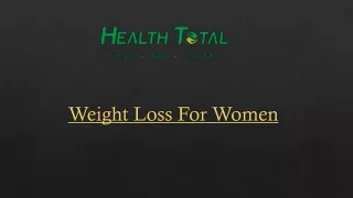 Weight Loss For Women