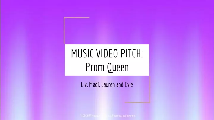 music video pitch prom queen