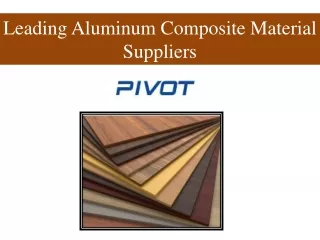 Leading Aluminum Composite Material Suppliers