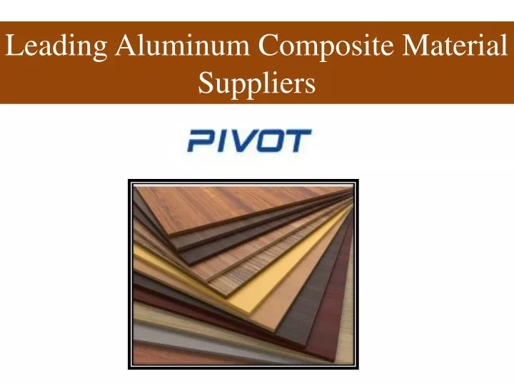 leading aluminum composite material suppliers