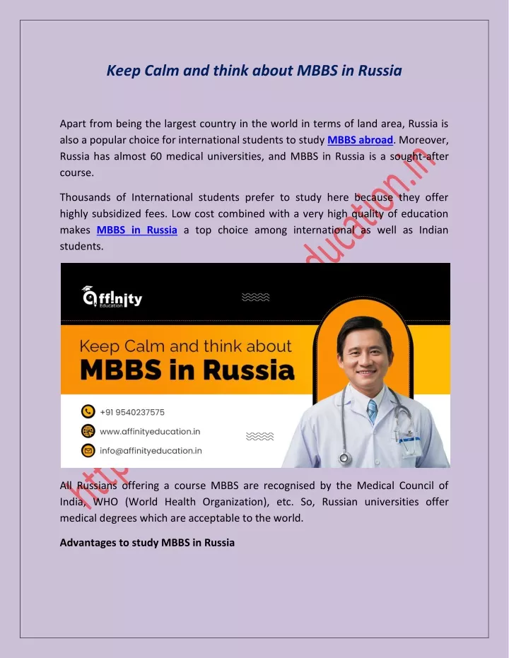 keep calm and think about mbbs in russia