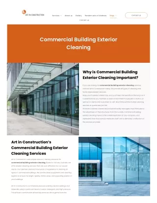 Commercial Building Exterior Cleaning