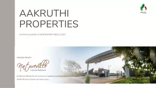 Buy Land near East Bangalore | Aakruthi Properties