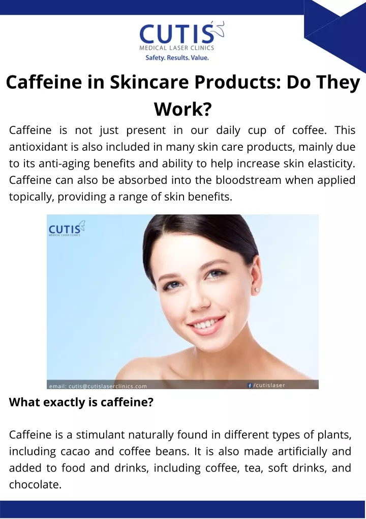 caffeine in skincare products do they work