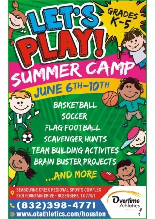 Best Summer camps Houston 2022 Need to Taken Seriously