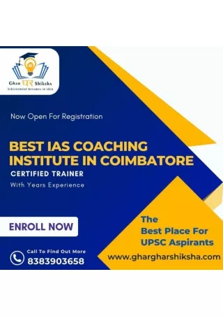 Top IAS Coaching In Coimbatore Shanmugam IAS Academy
