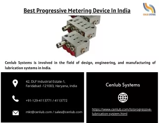 best progressive metering device in india
