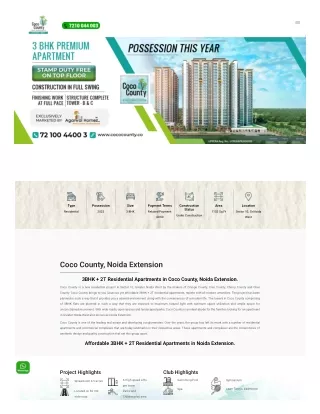 ABA Co Co County New Launch Residential Apartments in Greater Noida