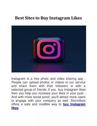 Best Sites to Buy Instagram Like