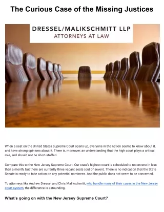 The Curious Case of the Missing Justices-Dressel_Malikschmitt LLP