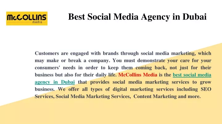 best social media agency in dubai