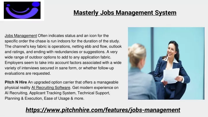 masterly jobs management system