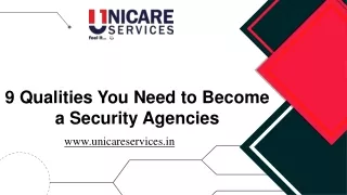 9 Qualities You Need to Become a Security Agencies