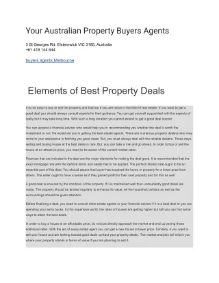 Your Australian Property Buyers Agents (1)