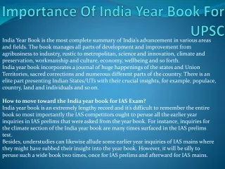 importance of india year book for upsc