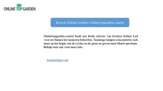 kweek geleide lichten onlinetopgarden com nl