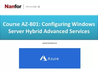 course az 801 configuring windows server hybrid advanced services