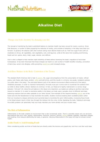 alkaline diet